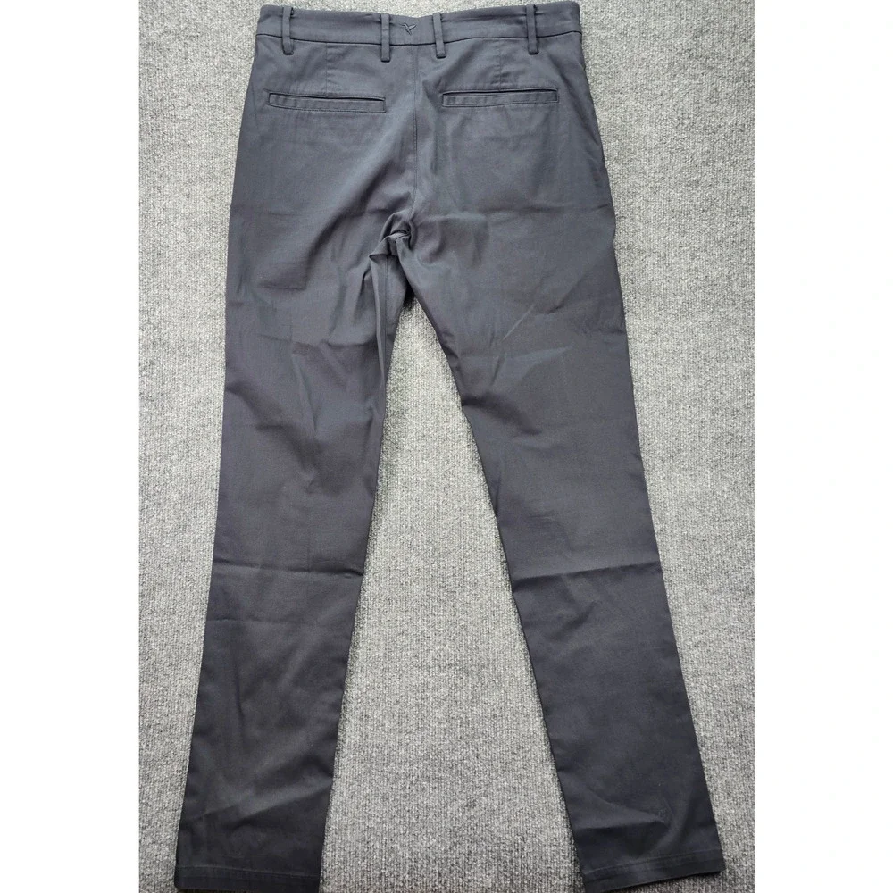 Birddogs Pants Mens 32x34 (32x33) Dark Charcoal Stretch Golf Pockets Chinos
